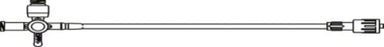 B. Braun IV ADMIN SET, 15DRP W/3 INJECTION SITE STOPCOCK 136" (50/CS) - 08021-4565-25