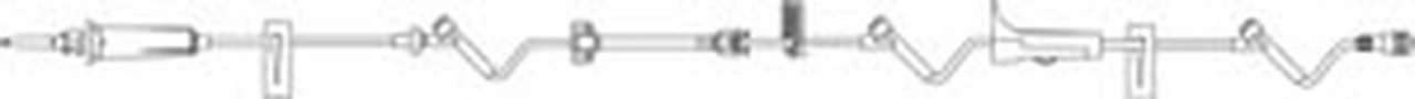 B. Braun Infusomat Space Pump Pump Set 15 Drops / mL Drip Rate 118 Inch Tubing 3 Ports - 362032