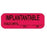 Healthmark Industries - Pre-Printed Label Advisory Label Red Implantable Hold Until Date Time Black Quality Control Label 7/8 X 3 Inch - CSW-IMP