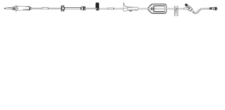 Infusomat Space - IV Pump Set 15 Drops / mL Drip Rate 124 Inch Tubing 3 Ports - 362050