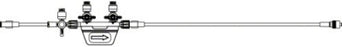 B. Braun Safeport Extension Set 7 Inch Tubing 2 Ports 1.4 mL Priming Volume - 456520