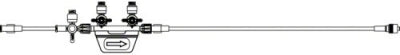 B. Braun Safeport Extension Set 7 Inch Tubing 2 Ports 1.4 mL Priming Volume - 456520