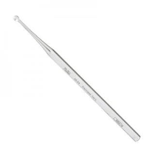 Miltex - Dermal Curette Verucca 5 Inch Length Solid Octagonal Handle 5 mm Tip Straight Round Cup Tip - 40-55