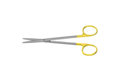 Padgett - Dissecting Scissors Metzenbaum 7 Inch Length Surgical Grade Stainless Steel / Tungsten Carbide NonSterile Finger Ring Handle Curved Blade Sharp Tip / Sharp Tip - PM-2752