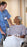 Encompass Textiles - Patient Exam Gown One Size Fits Most Blue / Mauve Atlantis Print Reusable - 45268-ATL