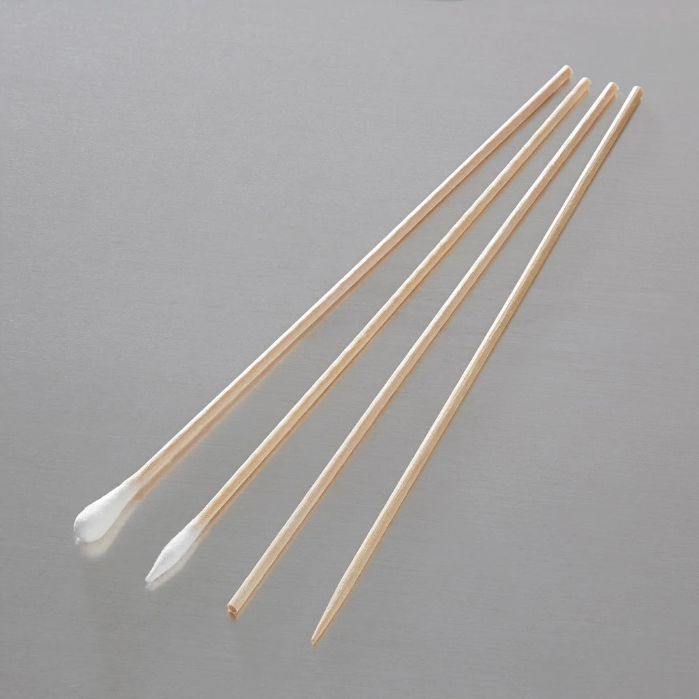 Cancer Diagnostics - Swabstick Cotton Tip Wood Shaft 6 Inch NonSterile 100 per Pack - CT112