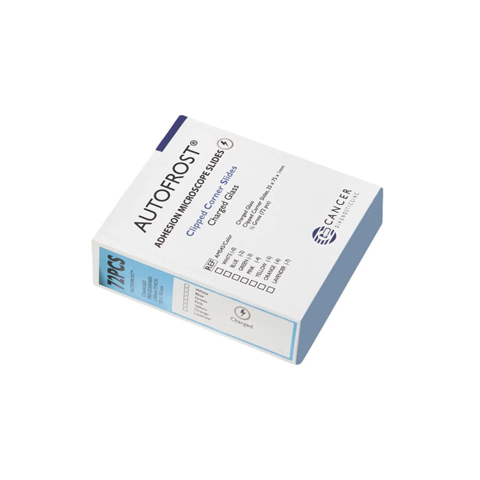 AutoFrost - Adhesion Microscope Slide 25 X 75 X 1 mm Aqua End - AMS45-9