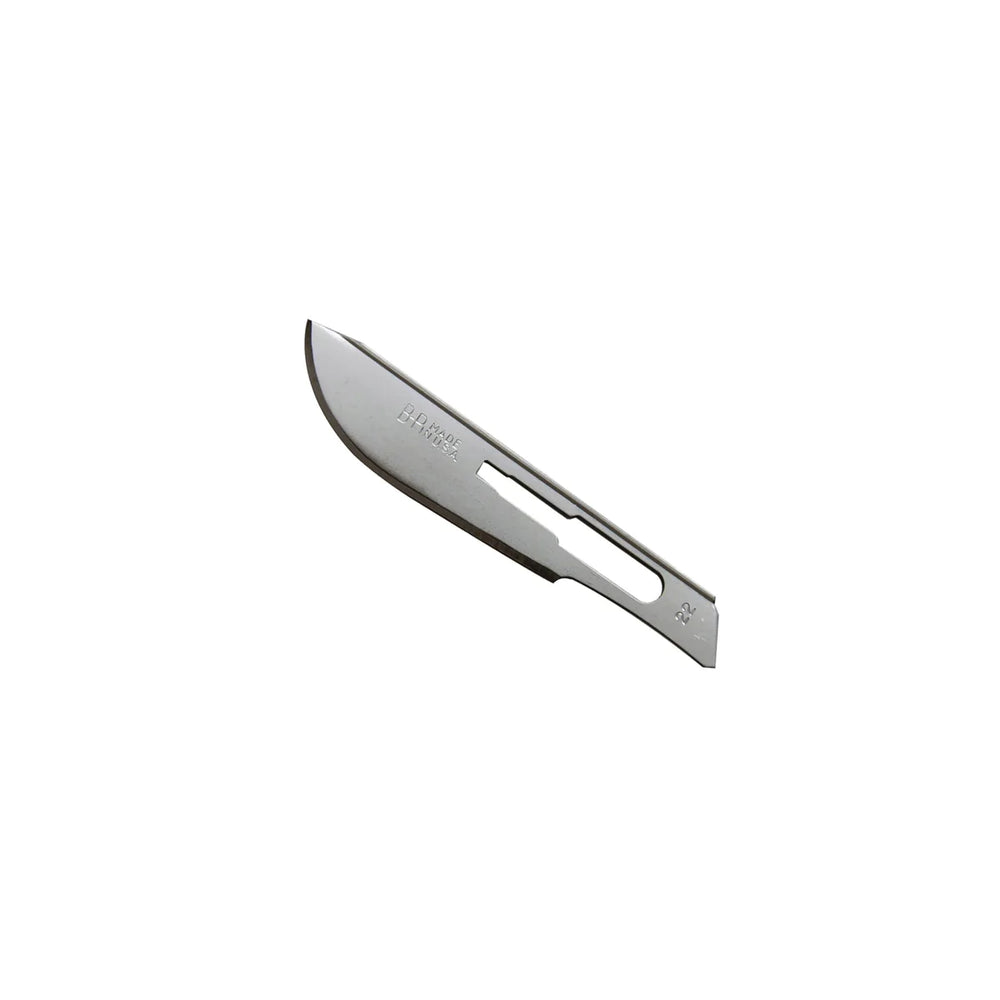 Bard-Parker Rib-Back - Surgical Blade Carbon Steel No. 22 NonSterile Disposable Individually Wrapped - BP22