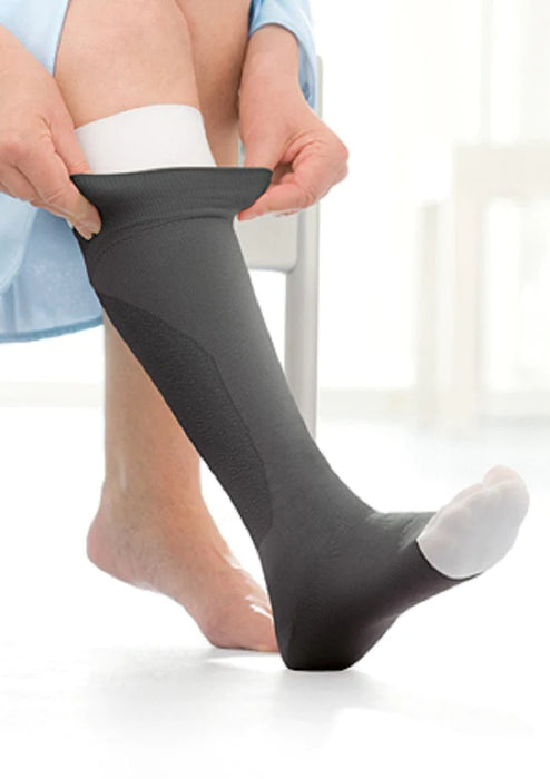 JOBST UlcerCARE - Compression Stocking with Liner Knee High X-Large Beige Closed Toe - 114482