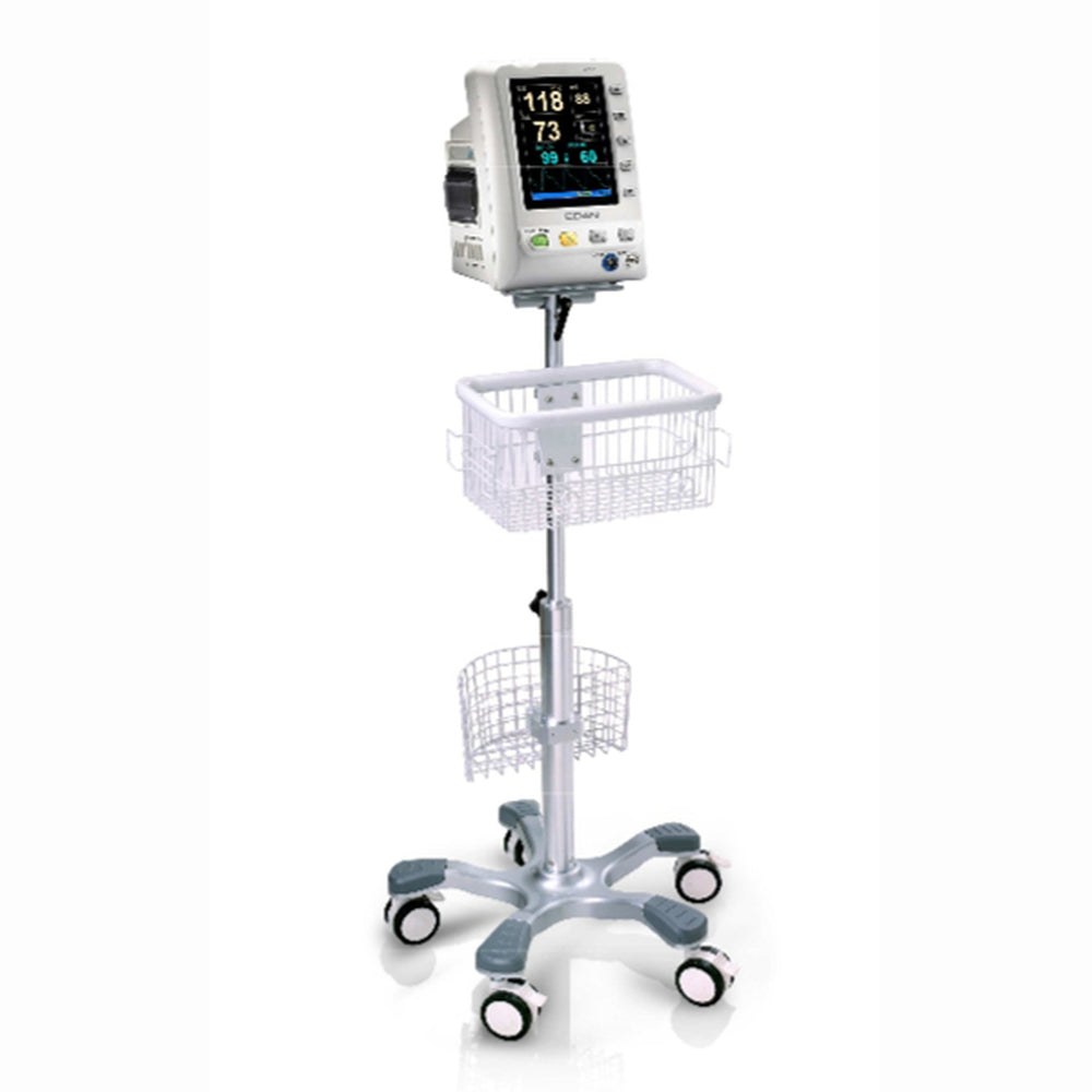 MT-207 Edan Rolling Stand (with Mounting Plate & Basket)