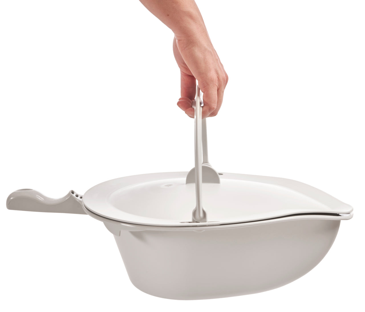 Etac Pan With Lid And Handle, Grey