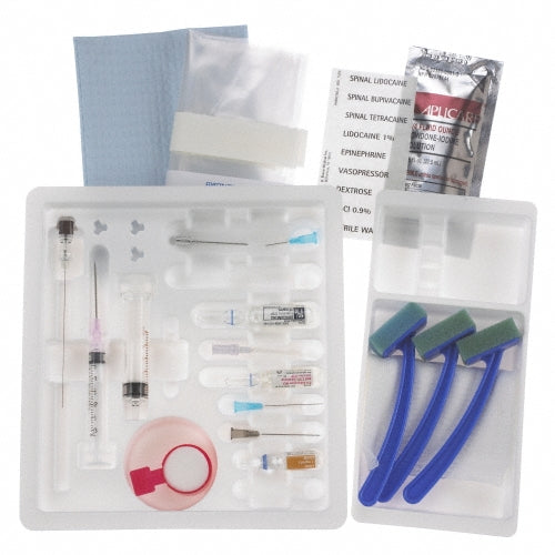 B. Braun SPINAL TRAY, PENCAN BUPI W/DURAPREP 24G (10/CS) RX - 333867