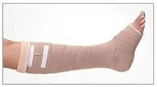 Carolon - 2 Layer Compression Bandage System 4 X 96 Inch Standard Compression Tape Closure / Pull On Tan Medium NonSterile - 1020
