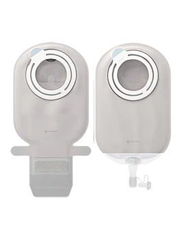 SenSura Mio Kids Flex - Ostomy Pouch Two-Piece System 6-3/4 Inch Length, Midi 27 mm Stoma Drainable Star Shaped, Pre-Cut - 18723