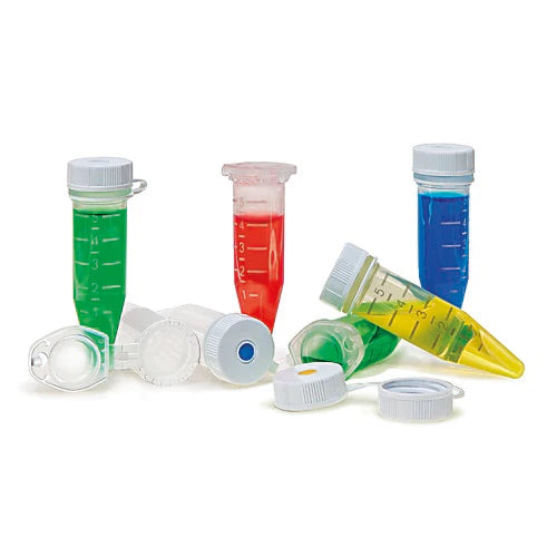 ClikLok - Microcentrifuge Tube Conical Bottom Plain 19.3 X 56.6 mm 5 mL Without Color Coding Hinged Snap Cap Polypropylene Tube - T330-76NS