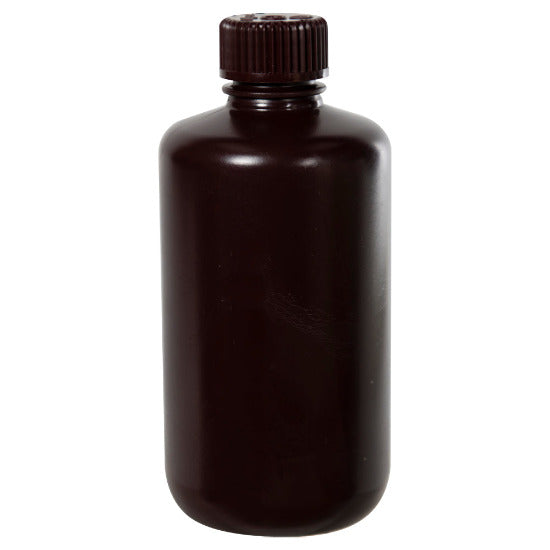 US Plastic Corp. Thermo Scientific Nalgene HDPE Narrow Mouth Amber Bottle with Cap