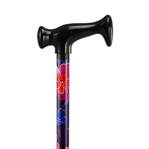 Nova Ortho-Med T-Handle Cane Aluminum 28 To 39 Inch Height Maui Flowers Print - 2017