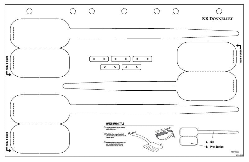 Medical Labels - Mult-funtion Laser Wristband, 11" x 7"