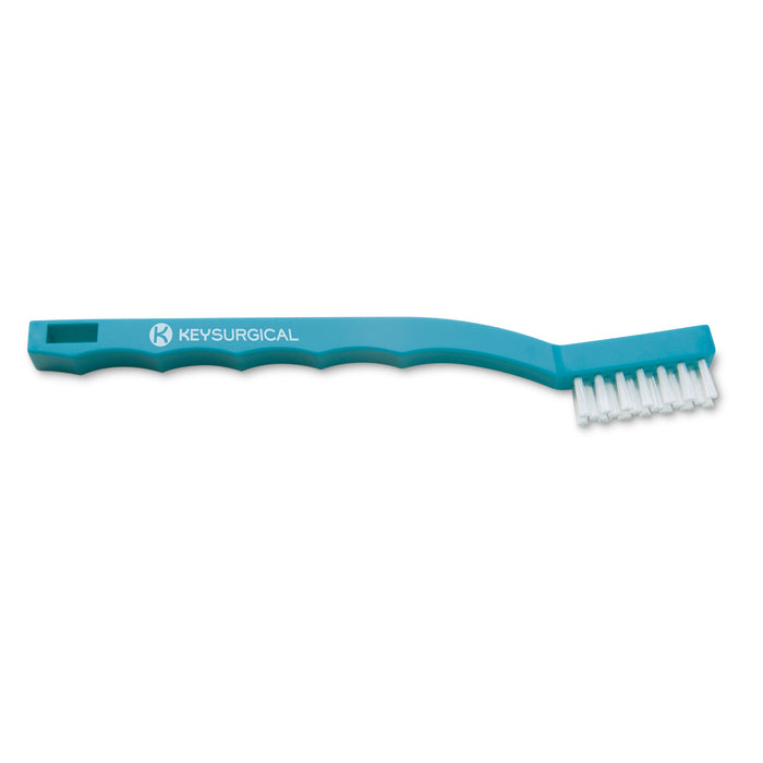 Key Surgical Toothbrush-Style Cleaning Brushes, Antimicrobial Nylon - Single Ended, 7"