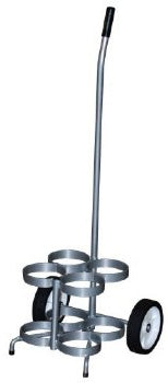 MRIequip.com LLC MRIequip.com MRI NonMagnetic Oxygen Cylinder Cart Size D / E Aluminum - OX-8000