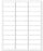 PDC - Blank Label pdc Chart Tab White Paper 1 X 2-5/8 Inch - WBW1258
