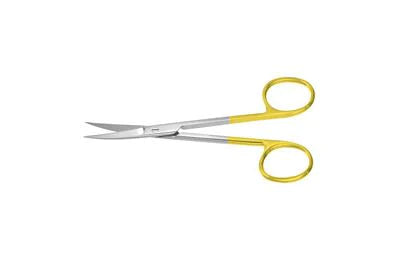 Padgett SuperCut - Dissecting Scissors 5 Inch Length OR Grade German Stainless Steel NonSterile Finger Ring Handle Curved Blade Sharp Tip / Sharp Tip - PM-6821