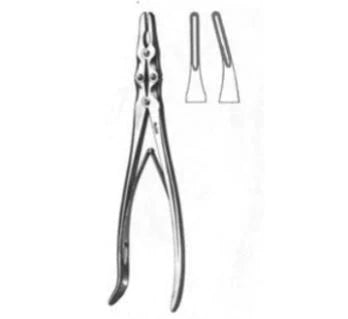 Miltex - Laminectomy Rongeur Smith-Petersen Slightly Curved Jaws Spring Handle 3 mm Bite X 7-1/2 Inch Length - 26-256
