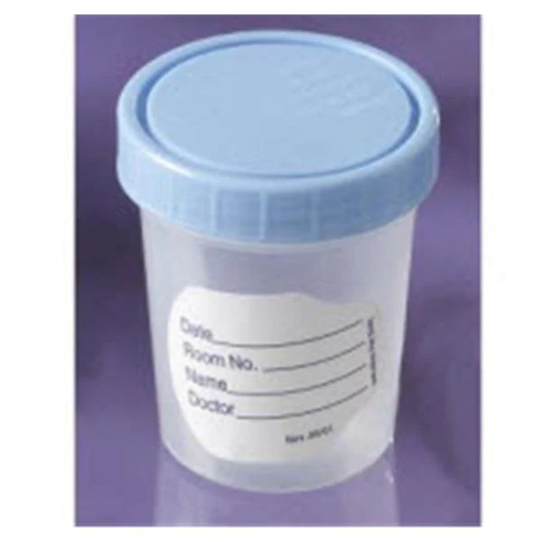 Medegen Medical Products - Specimen Container for Pneumatic Tube Systems 90 mL (3 oz.) Screw Cap Patient Information Sterile Inside Only - 4938