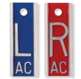 PDC Healthcare - X-Ray Marker Set 1 Inch Left / Right 1 Set - MRK-E07