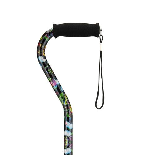 Nova Ortho-Med Offset Cane Nova Aluminum 30 To 39 Inch Height Butterflies Print - 2094