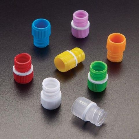 Simport Scientific - Tube Closure Polypropylene Screw Cap with Lip Seal Yellow For Internal Thread Sample Tubes NonSterile - T500YOS
