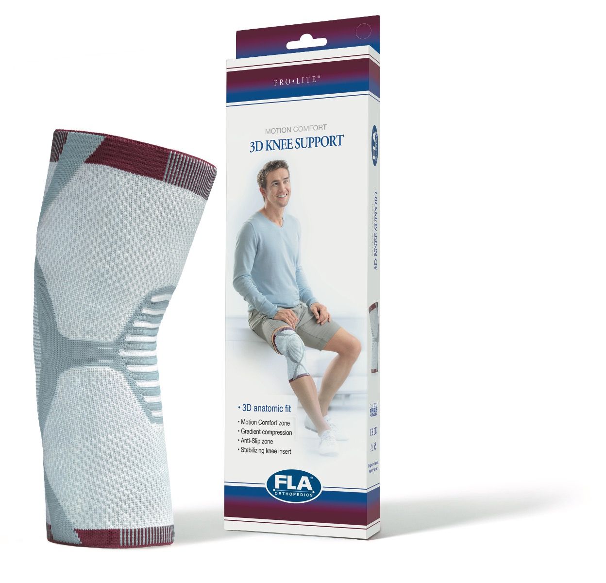 BSN Medical Prolite Knee Support PROLITE Large Slip-On Left or Right Knee - 7588804