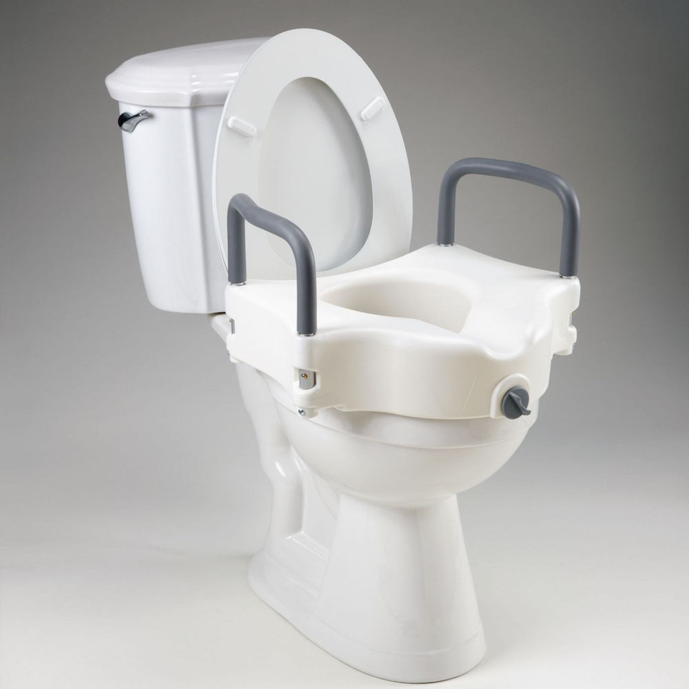 Raised Toilet Seat with Arms