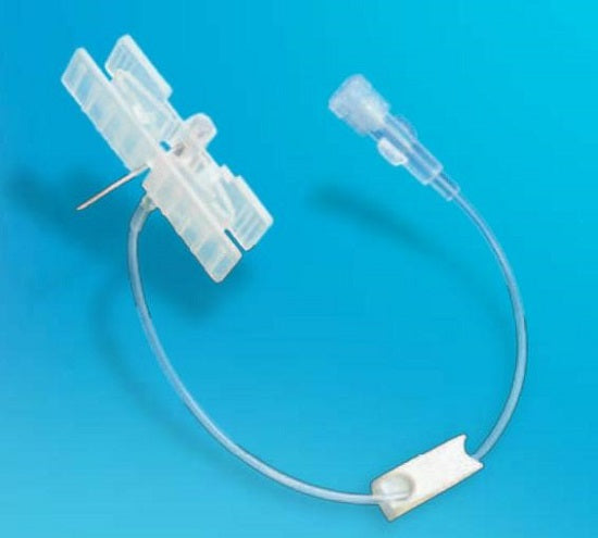 Kawasumi Laboratories K-Shield Safety Port Access Set, 22gx3/4", Microbore Tube