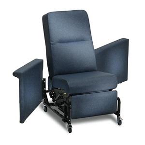 Champion Manufacturing RECLINER, PATIENT MANUAL SERIES BONNIE BLU W/SIDE TRAY - 898T21-7