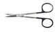 HerMann SuperCut - Iris Scissors 3-1/2 Inch Length Surgical Grade Stainless Steel NonSterile Finger Ring Handle Straight Sharp Tip / Sharp Tip - BR08-34009SC