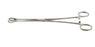BR Surgical - Sponge Forceps Foerster 9-1/2 Inch Length Surgical Grade Stainless Steel NonSterile Ratchet Lock Finger Ring Handle Curved Smooth Fenestrated Teardrop Jaws - BR16-17325