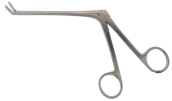 BR Surgical BR Surgical Nasal Forceps Weil-Blakesley 7-1/2 Inch Surgical Grade Stainless Steel NonSterile NonLocking Finger Ring Handle Straight 3.5 X 8 mm Jaws - BR46-22275
