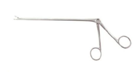 BR Surgical BR Surgical Uterine Biopsy Forceps 9 Inch Surgical Grade Stainless Steel NonSterile NonLocking Finger Ring Handle Straight 6 mm Round Cups - BR70-61600