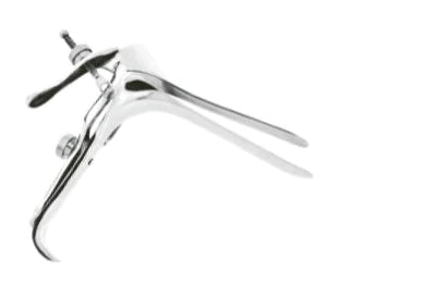 BR Surgical - Vaginal Speculum Huffman-Graves NonSterile Surgical Grade German Stainless Steel Narrow Double Blade Duckbill Reusable Without Light Source Capability - BR70-10001