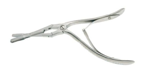 BR Surgical BR Surgical Septum Forceps Middleton-Jansen 7-1/2 Inch Surgical Grade Stainless Steel NonSterile NonLocking Plier Handle w/Spring Straight 3 X 13 mm Thru Cutting Jaws - BR46-32518