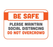 BeSafe Messaging Commercial Wall Decals - Orange & White, 6" x 9", Pack of 3