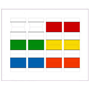 Tabbies Tabs-u-Create, 12 Tabs/Sheet - 1-1/4" L x 1/2" Extension, - 60 Labels per Pack - 40202