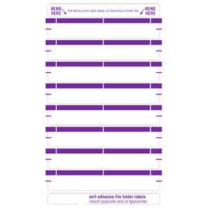 Tabbies 1-Up Name Labels, File Folder Label	- 3-7/16"W x 9/16"H, - 248 per Pack