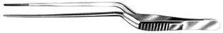 Bausch+Lomb - Nasal Dressing Forceps Lucae 6-1/4 Inch Length Stainless Steel NonSterile Bayonet Handle Straight Delicate Serrated Tips - N2856