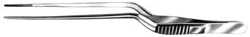 Bausch+Lomb - Nasal Dressing Forceps Lucae 6-1/4 Inch Length Stainless Steel NonSterile Bayonet Handle Straight Delicate Serrated Tips - N2856