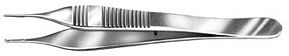 Bausch+Lomb - Tissue Forceps Callison-Adson 4-7/8 Inch Length Stainless Steel NonSterile NonLocking Thumb Handle Straight 1 X 2 Teeth with Tying Platform - N5408