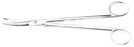 Bausch+Lomb - Facelift Scissors Kaye 190 mm Surgical Grade Stainless Steel NonSterile Finger Ring Handle Curved Sharp Tip / Sharp Tip - N5228