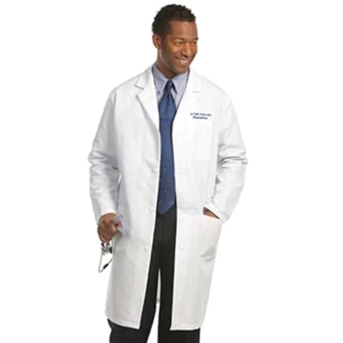 Fashion Seal Uniforms - Lab Coat White Size 44 Knee Length Reusable - 482-SZ44
