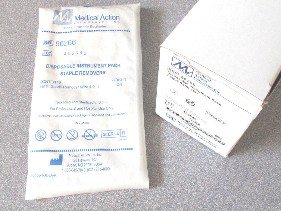 Medical Action Industries M.A.I. Staple Removal Kit Metal Plier Style Handle - 56266